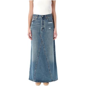 Levi's, Dames, Rokken, Blauw, Maat: W29