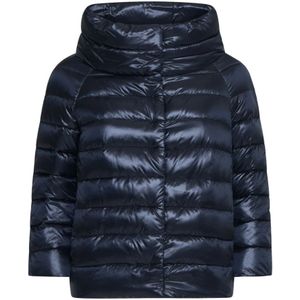 Herno, Dames, Jassen, Blauw, Maat: M Nylon,