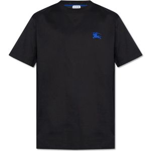 Burberry, Heren, Tops, Zwart, Maat: S Katoen,