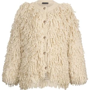 Liu Jo, Dames, Jassen, Beige, Maat: S Wol,