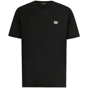 Dolce & Gabbana, Heren, Tops, Zwart, Maat: M