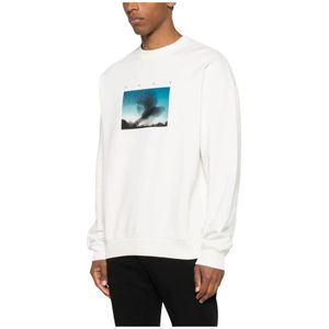 Hugo, Heren, Sweatshirts & Hoodies, Wit, Maat: XL Katoen,