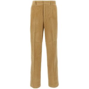 Palm Angels, Heren, Broeken, Beige, Maat: L