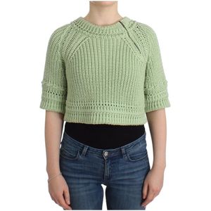 Ermanno Scervino, Dames, Truien, Groen, Maat: S Katoen,