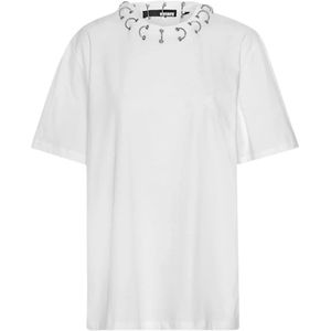 Rotate Birger Christensen, Dames, Tops, Wit, Maat: XS Katoen,