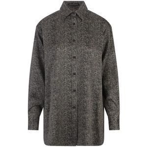 Ermanno Scervino, Dames, Blouses & Shirts, Zwart, Maat: M Zijde,