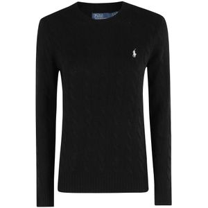 Polo Ralph Lauren, Dames, Truien, Zwart, Maat: S Kasjmier,