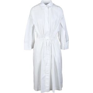 Nude, Dames, Jurken, Wit, Maat: S Katoen,