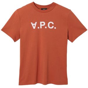 A.p.c., Heren, Tops, Bruin, Maat: M Katoen,