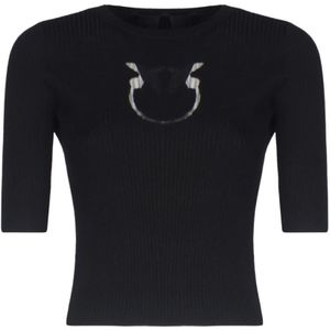 Pinko, Dames, Truien, Zwart, Maat: S