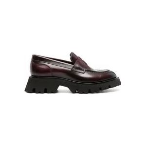 Santoni Klassieke Leren Loafers , Brown , Dames , Maat: 36 EU