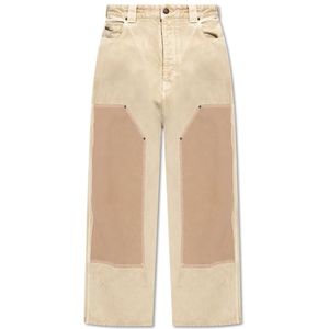 Balenciaga, Heren, Jeans, Beige, Maat: S Katoen,