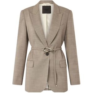 Liu Jo, Dames, Jassen, Beige, Maat: S Leer,