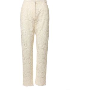Dolce & Gabbana, Dames, Broeken, Beige, Maat: S