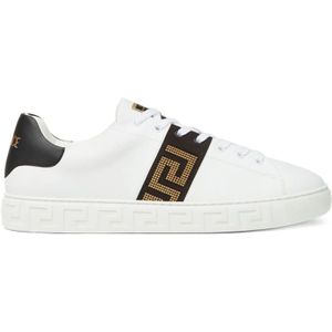 Versace Zwarte Sneakers voor Mannen , White , Heren , Maat: 41 EU