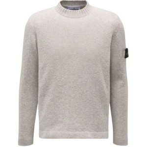 Stone Island, Heren, Truien, Grijs, Maat: L Wol,