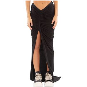 Rick Owens, Dames, Rokken, Zwart, Maat: S Jersey,