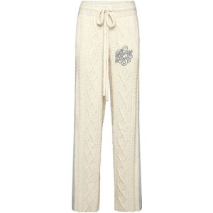 Philipp Plein, Dames, Broeken, Beige, Maat: S Wol,