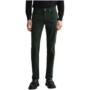 Gant, Heren, Jeans, Groen, Maat: W31 Velours,