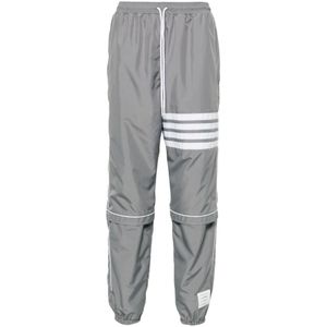 Thom Browne - Grijze Straight Broek - Heren - 4-Bar Streep