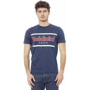 Baldinini, Heren, Tops, Blauw, Maat: XS Katoen,
