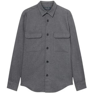 Brooks Brothers, Heren, Overhemden, Grijs, Maat: S Katoen,