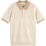 Scotch & Soda - Polo Tone On Tone - Poloshirt - Bruin - Regular-Fit