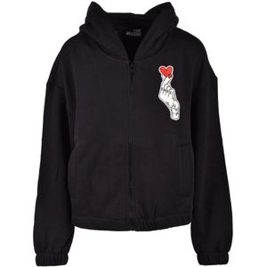 Love Moschino, Dames, Sweatshirts & Hoodies, Zwart, Maat: XS Katoen,