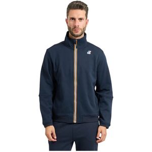 K-Way, Heren, Sweatshirts & Hoodies, Blauw, Maat: L Katoen,