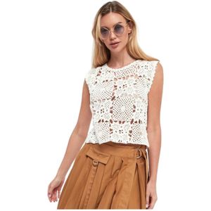Liu Jo, Dames, Tops, Wit, Maat: S Katoen,