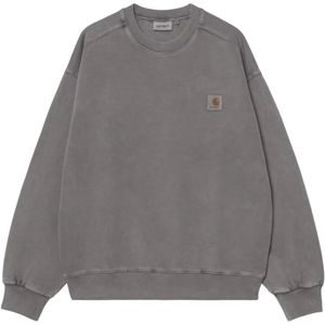 Carhartt Wip, Heren, Sweatshirts & Hoodies, Grijs, Maat: L Katoen,