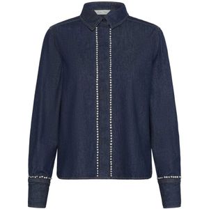 Part Two, Dames, Blouses & Shirts, Blauw, Maat: XS Denim,