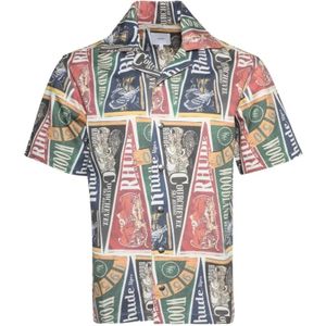 Rhude, Heren, Overhemden, Veelkleurig, Maat: L Katoen,