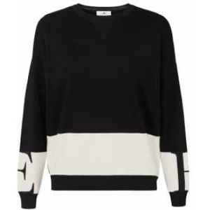 Elisabetta Franchi, Dames, Truien, Zwart, Maat: S Viscose,