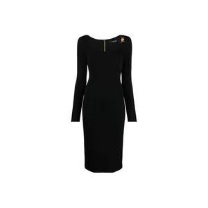 Versace Zwarte jurken , Black , Dames , Maat: XS