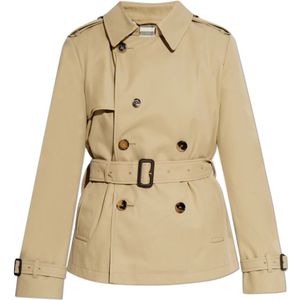 Burberry Korte trenchcoat , Green , Dames , Maat: S