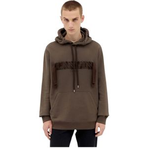 Lanvin, Heren, Sweatshirts & Hoodies, Bruin, Maat: L Katoen,