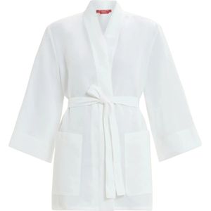 Marina Rinaldi, Dames, Jassen, Wit, Maat: 5XL Linnen,