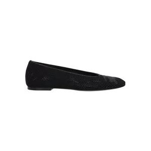 Burberry Zwarte platte schoenen , Black , Dames , Maat: 37 EU