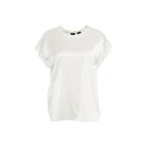 Pinko Witte T-shirts Polos voor Dames , White , Dames , Maat: M