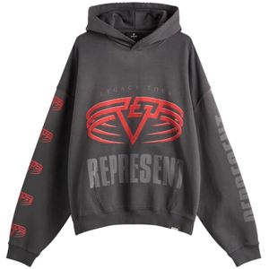 Represent, Heren, Sweatshirts & Hoodies, Grijs, Maat: L Katoen,