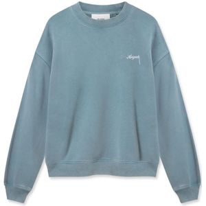 Axel Arigato, Heren, Sweatshirts & Hoodies, Blauw, Maat: M Katoen,