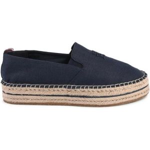 Tommy Hilfiger, Dames, Schoenen, Blauw, Maat: 41 EU Linnen,