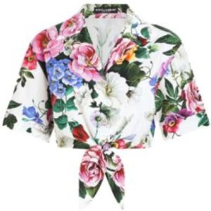 Dolce & Gabbana, Dames, Blouses & Shirts, Veelkleurig, Maat: S Katoen,