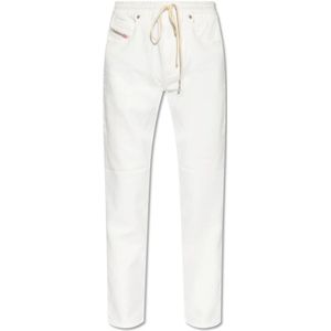 Diesel, Dames, Broeken, Wit, Maat: W25