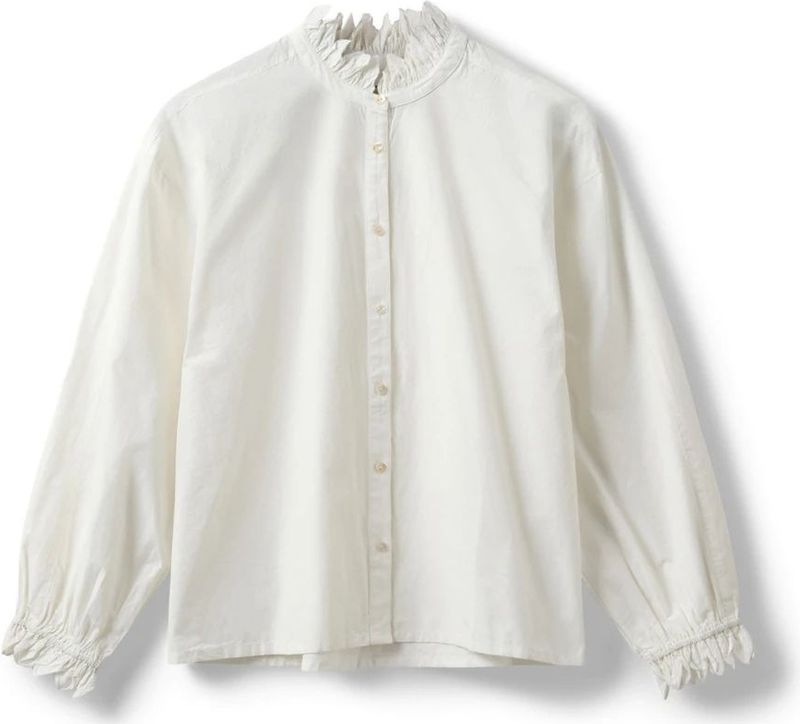 Sofie Schnoor, Dames, Blouses & Shirts, Wit, Maat: XS Katoen,