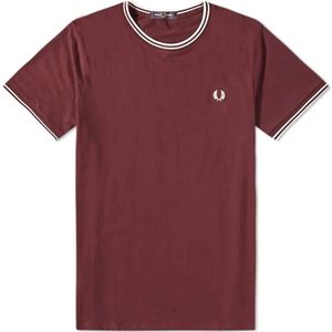 Fred Perry, Heren, Tops, Rood, Maat: XL Katoen,