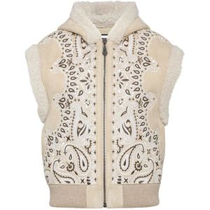 Philipp Plein, Dames, Jassen, Beige, Maat: XL Leer,