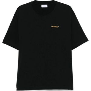 Off White, Heren, Tops, Zwart, Maat: L