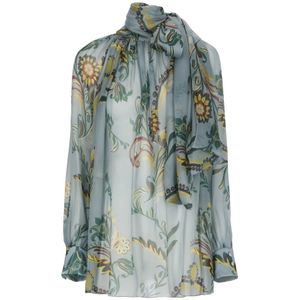 Etro, Dames, Blouses & Shirts, Veelkleurig, Maat: XS Zijde,